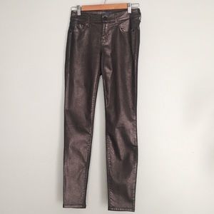 Women’s Old Navy Metallic Skinny Pant SZ 2